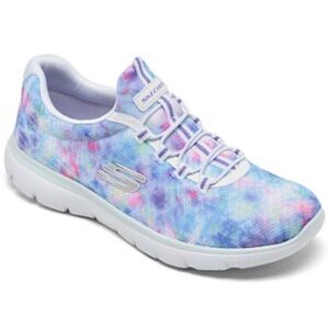 Skechers Womens Summits Groovy Tie-Dye Wide Width Walking Sneakers shoes size 11